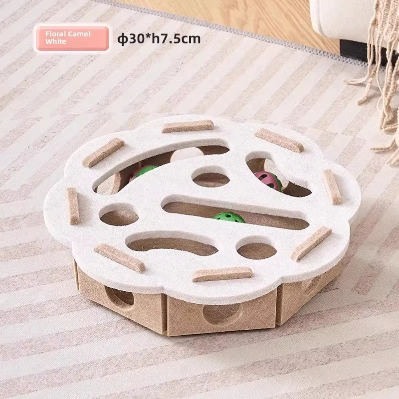 PETNEST™ Felt Puzzle Box Cat Toy