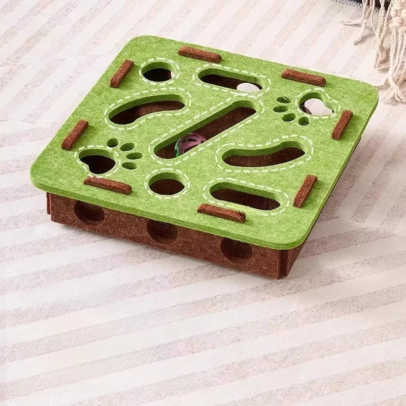 PETNEST™ Felt Puzzle Box Cat Toy