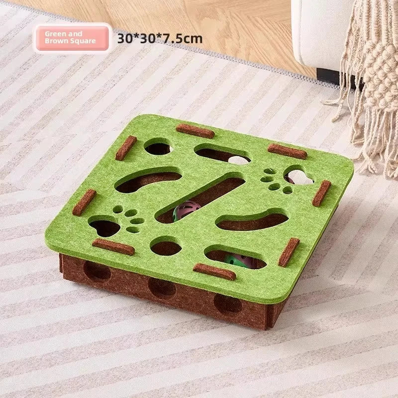 PETNEST™ Felt Puzzle Box Cat Toy