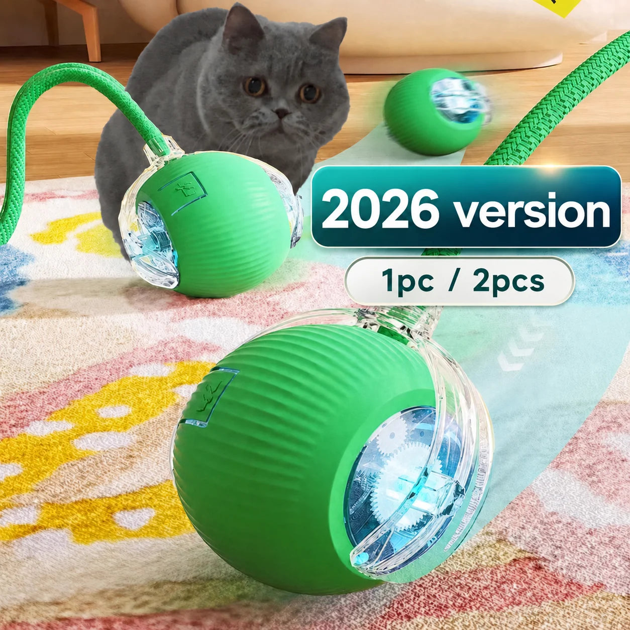 Smart Interactive Rolling Ball for Cats & Dog