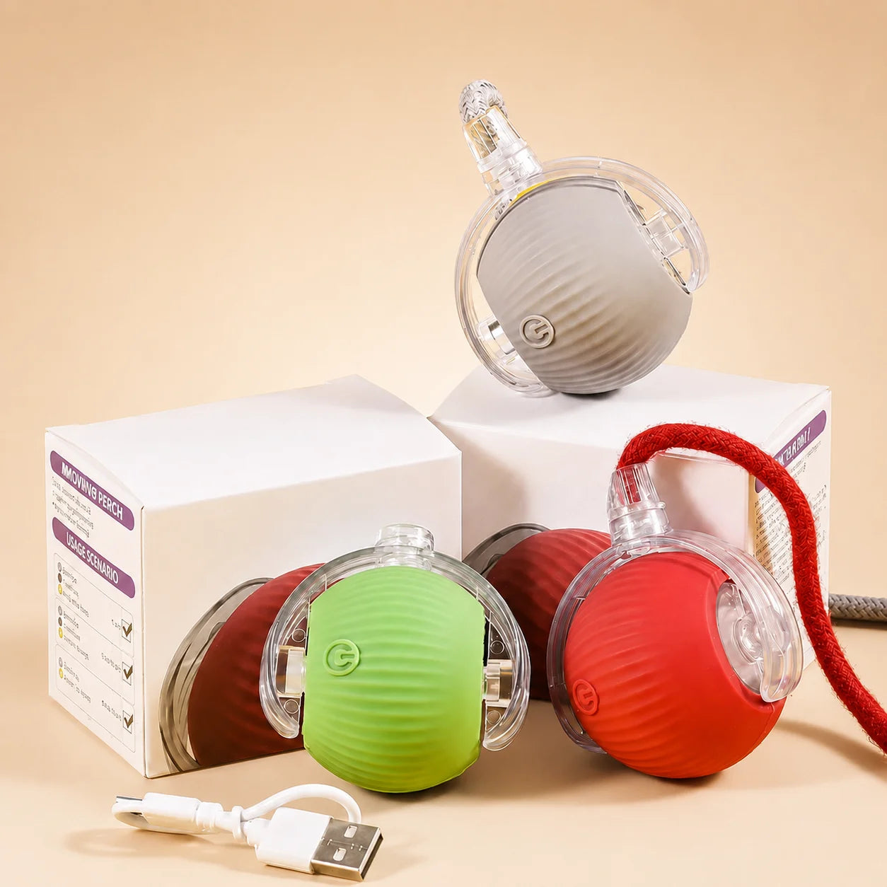Smart Interactive Rolling Ball for Cats & Dog